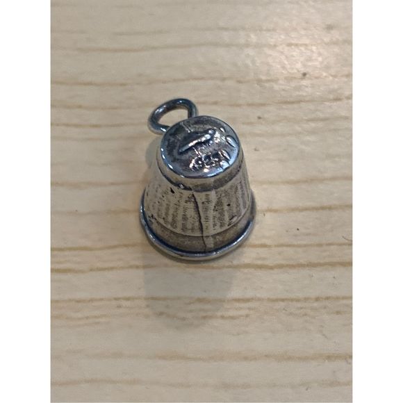 .925 Sewing Thimble Sterling Silver Jewelry Charm #hobby #sew - Picture 1 of 3
